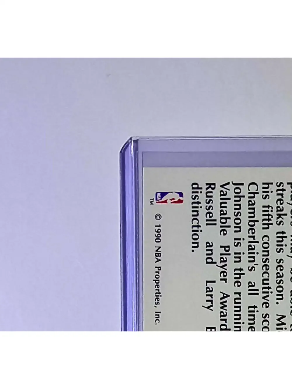 Michael Jordan Magic Johnson 1990-91 NBA Hoops Super Streaks #385 Card Bulls